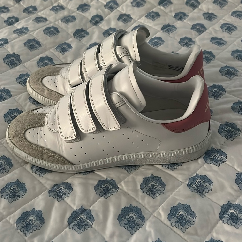 Isabel Marant pink beth sneakers